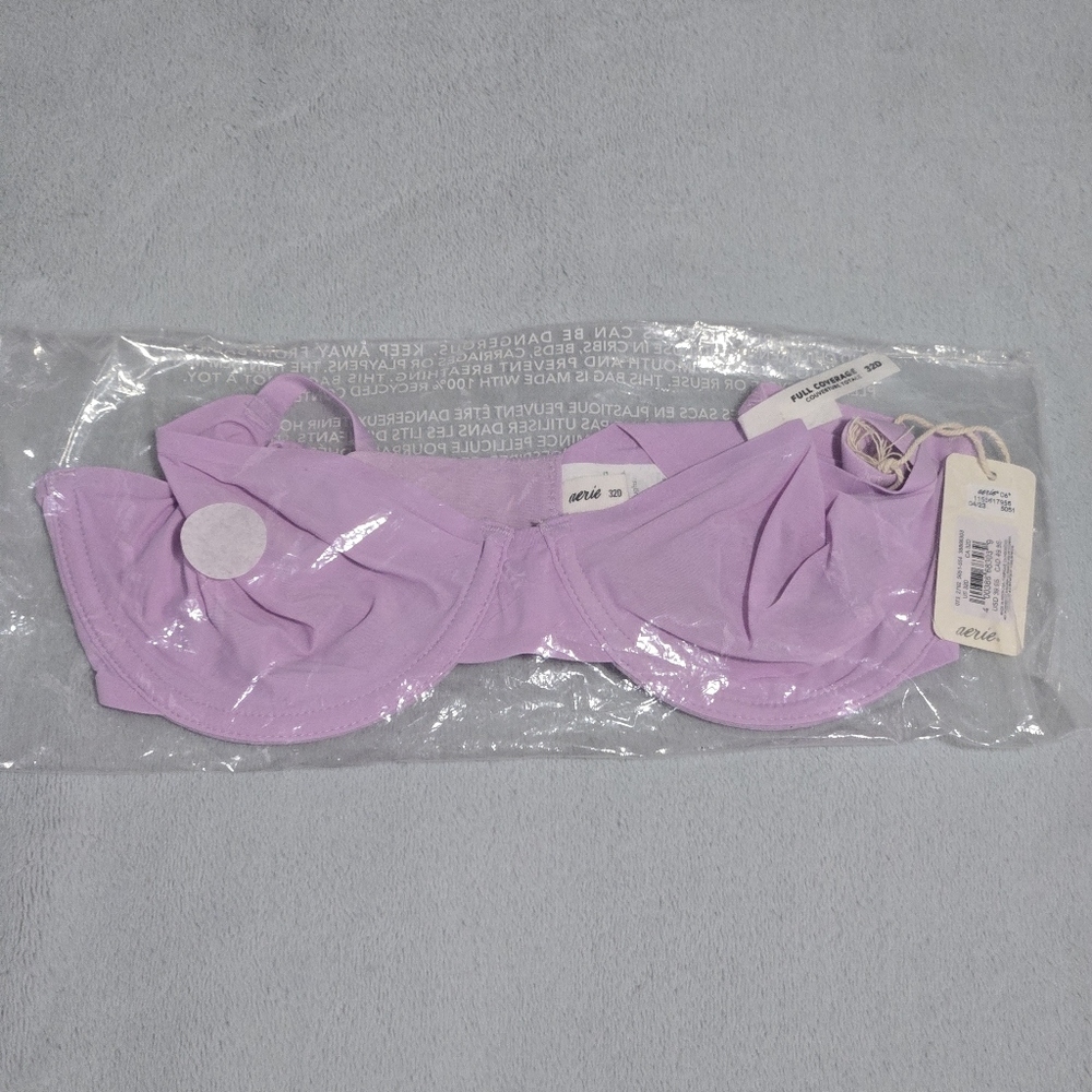 SMOOTHEZ Aerie Bra Balconette Unlined Underwire in the color Lavender - 32D